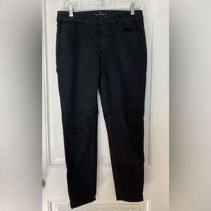 WHBM skinny crop black jeans